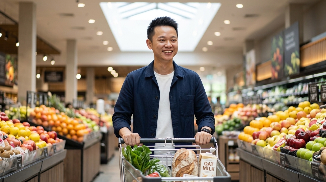 AI Tạo: Đi siêu thị mua sắm
