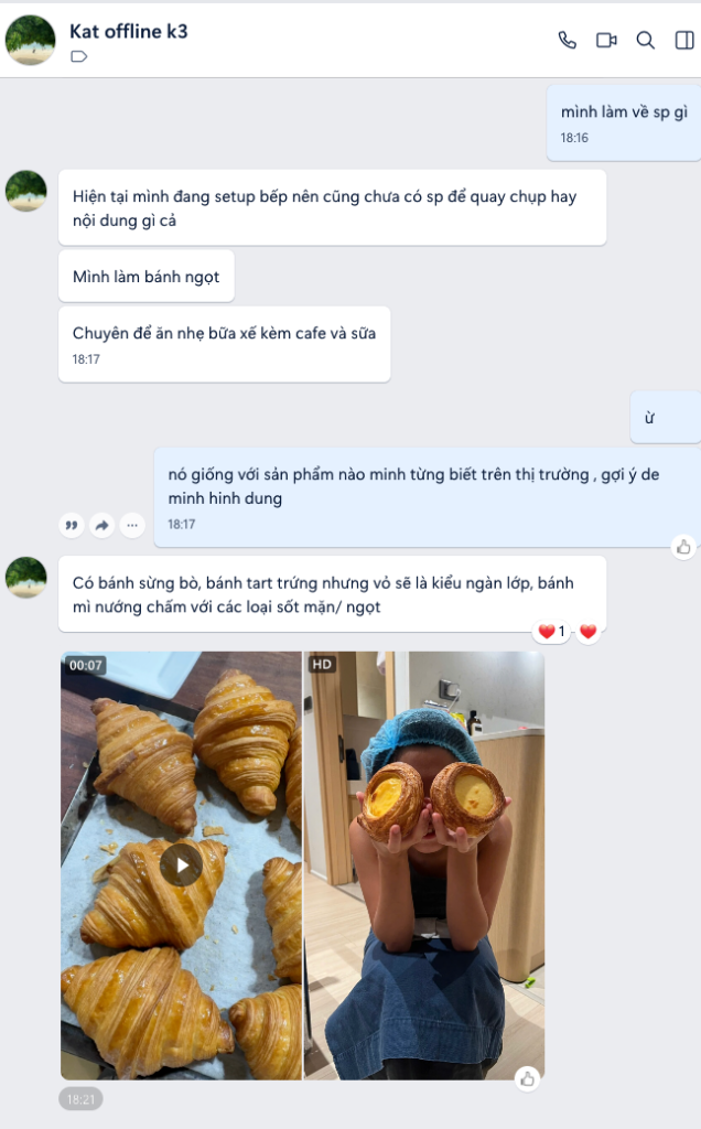 Hiện trường chị Kat tiệm bánh ngọt bữa xế